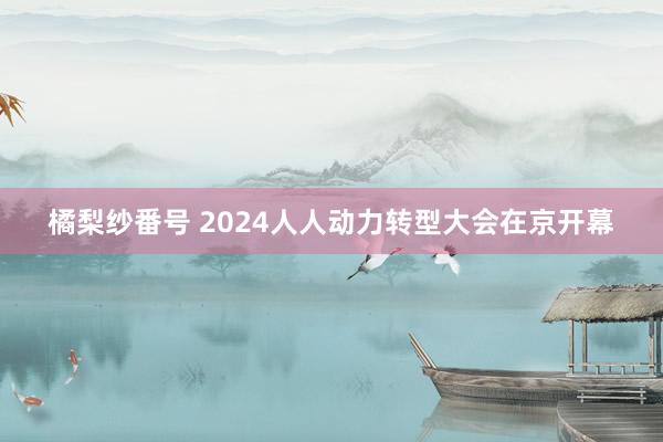 橘梨纱番号 2024人人动力转型大会在京开幕