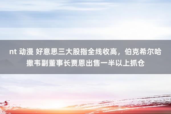 nt 动漫 好意思三大股指全线收高，伯克希尔哈撒韦副董事长贾恩出售一半以上抓仓