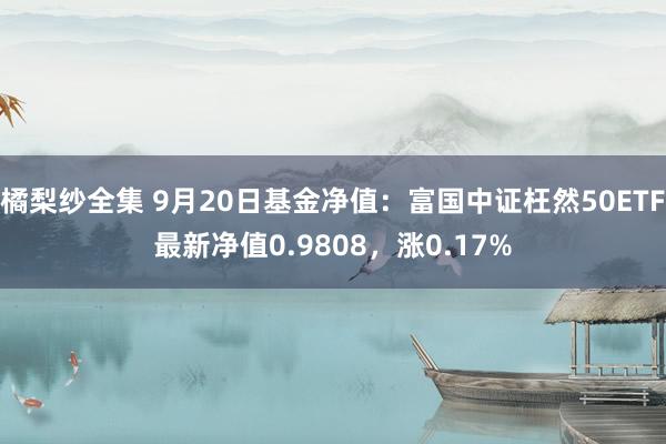 橘梨纱全集 9月20日基金净值：富国中证枉然50ETF最新净值0.9808，涨0.17%