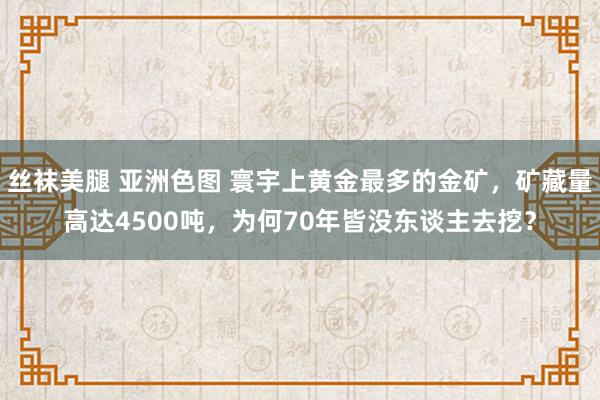 丝袜美腿 亚洲色图 寰宇上黄金最多的金矿，矿藏量高达4500吨，为何70年皆没东谈主去挖？