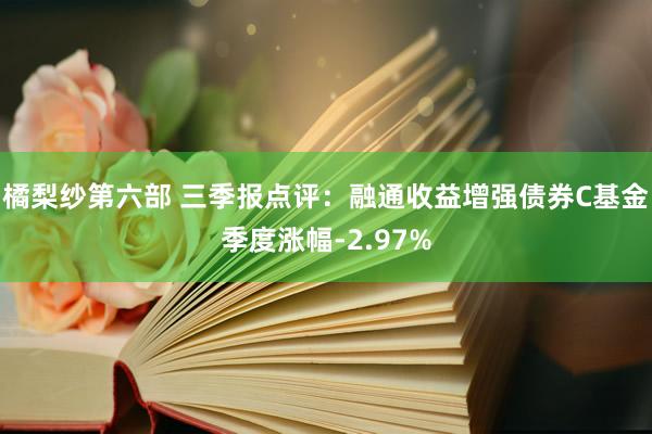 橘梨纱第六部 三季报点评：融通收益增强债券C基金季度涨幅-2.97%