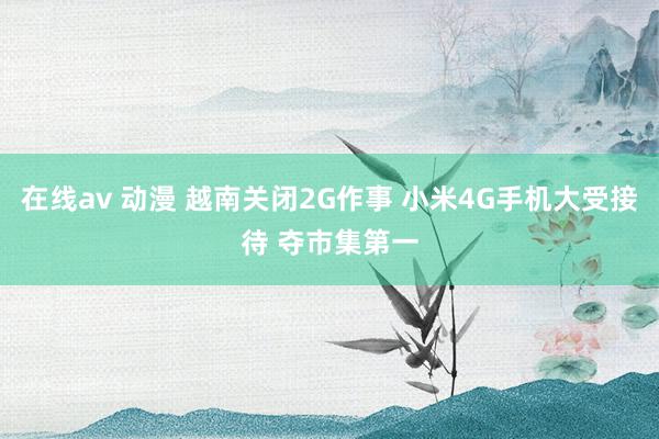 在线av 动漫 越南关闭2G作事 小米4G手机大受接待 夺市集第一