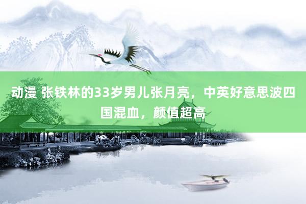 动漫 张铁林的33岁男儿张月亮，中英好意思波四国混血，颜值超高